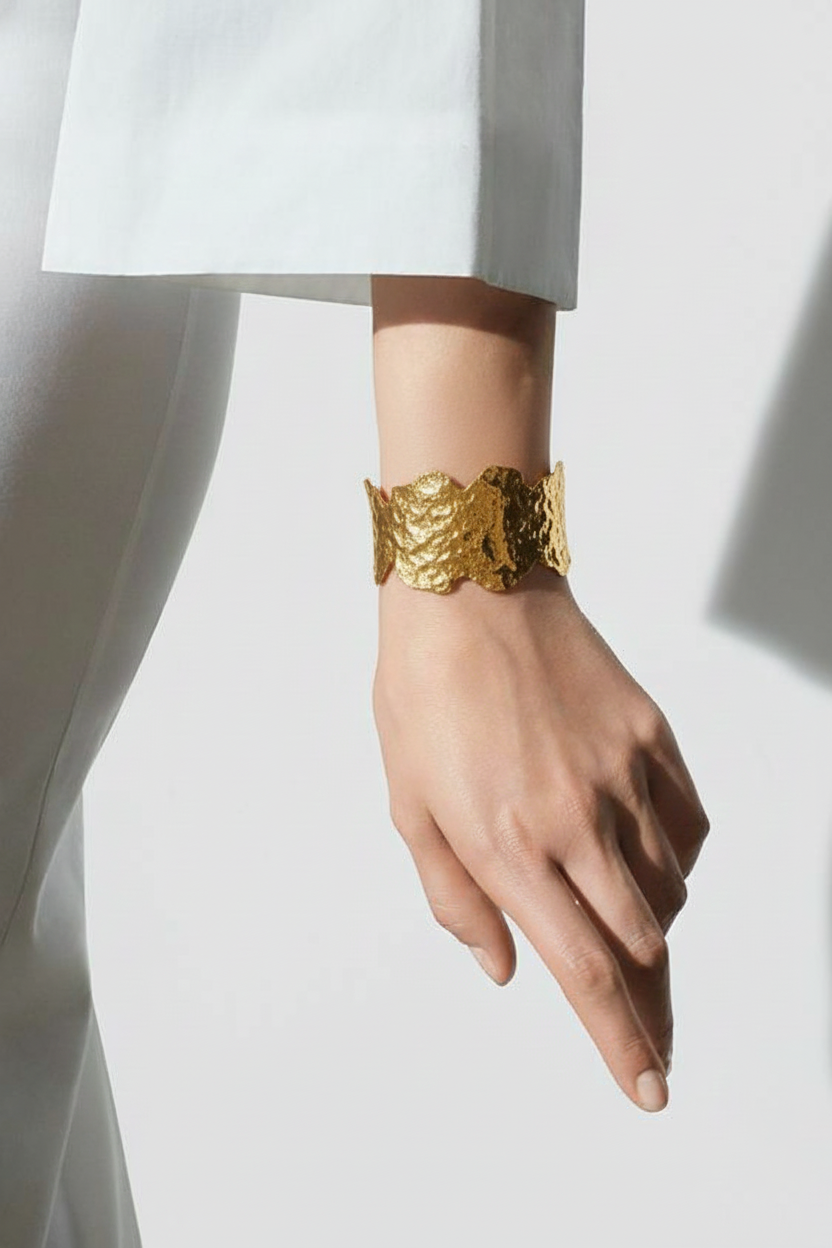 Luna Hammered Cuff