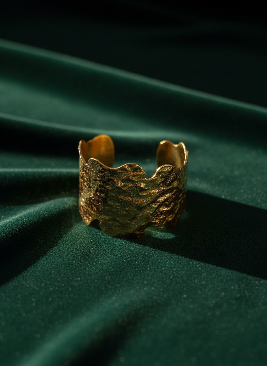 Luna Hammered Cuff