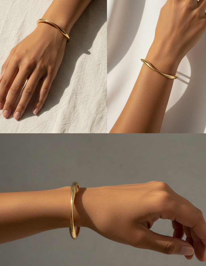 Golden Wave Cuff