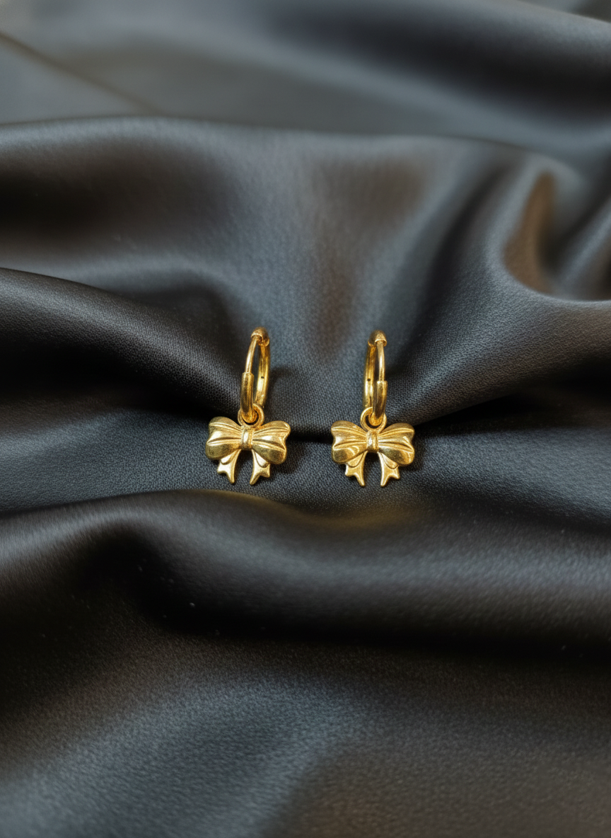 Golden Ribbon Earrings