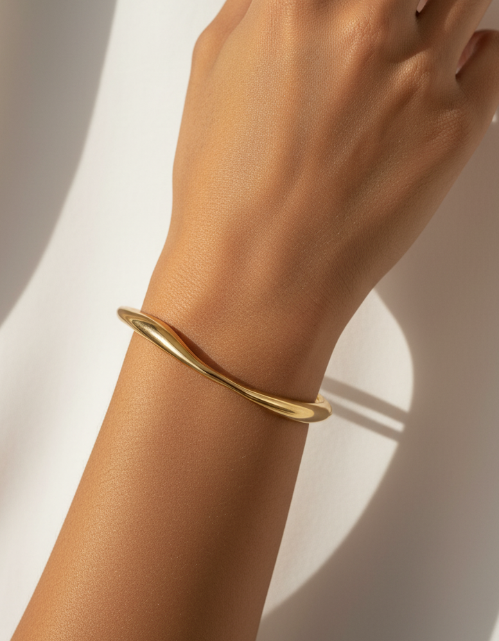 Golden Wave Cuff