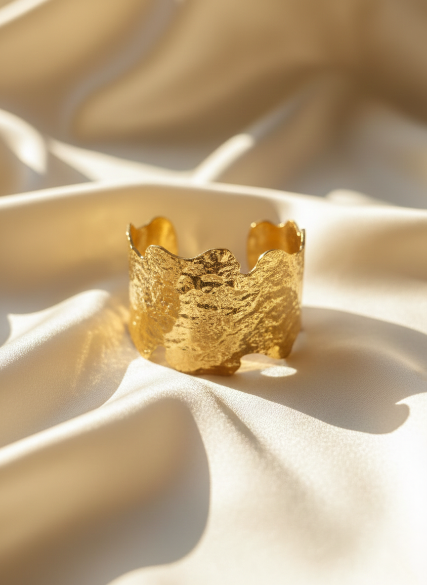Luna Hammered Cuff