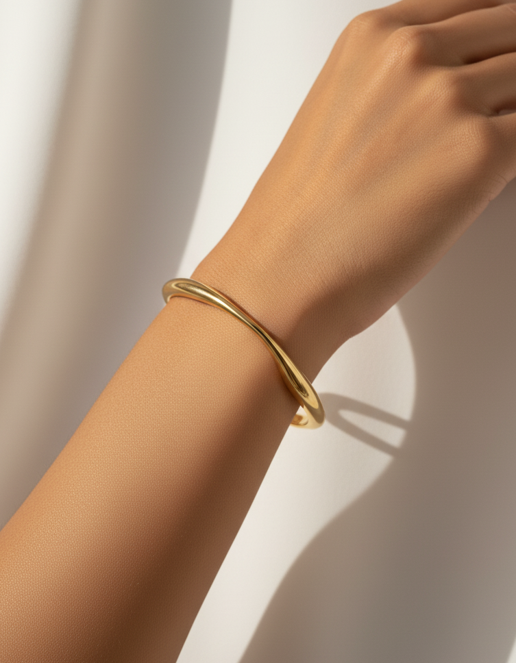 Golden Wave Cuff