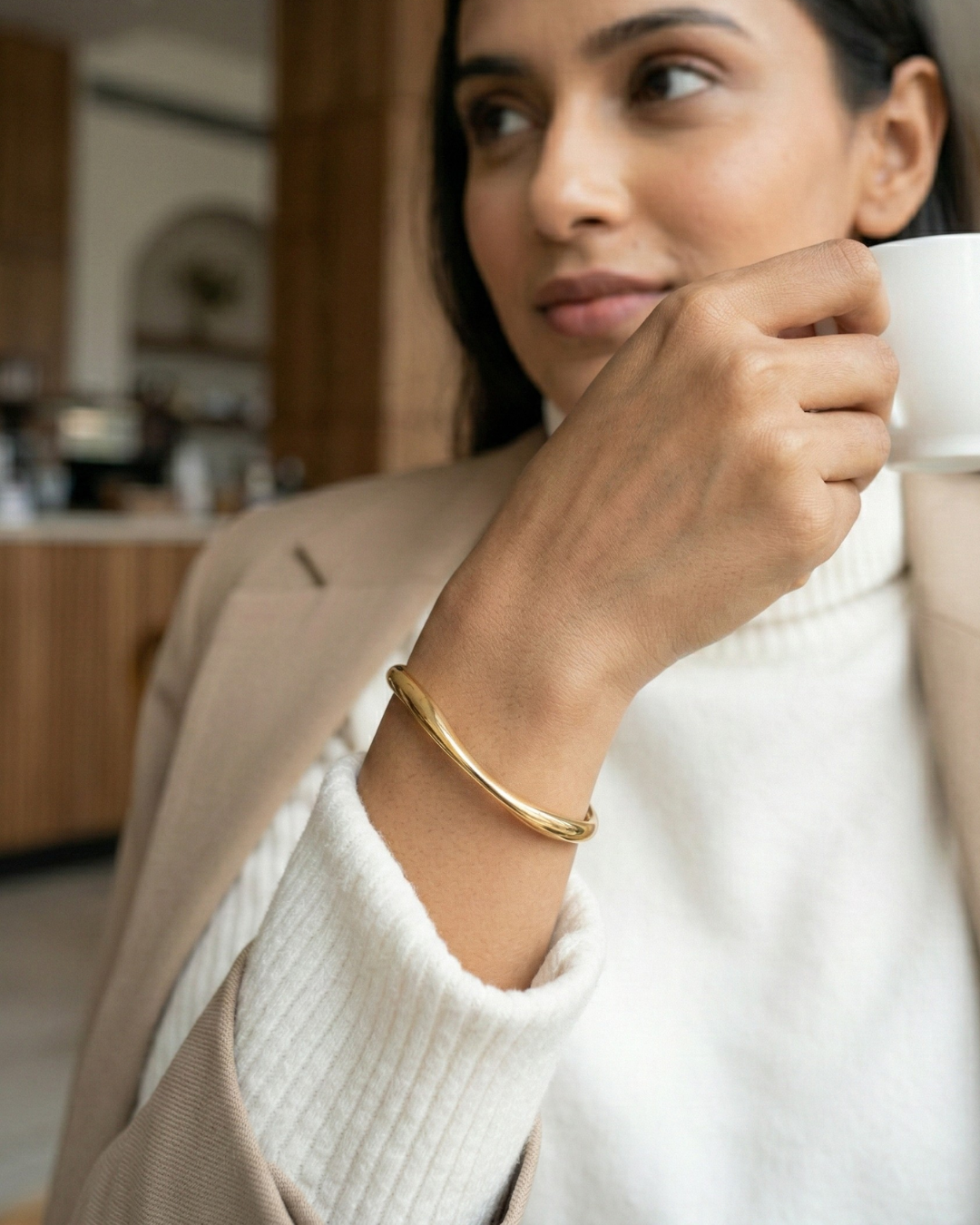 Golden Wave Cuff