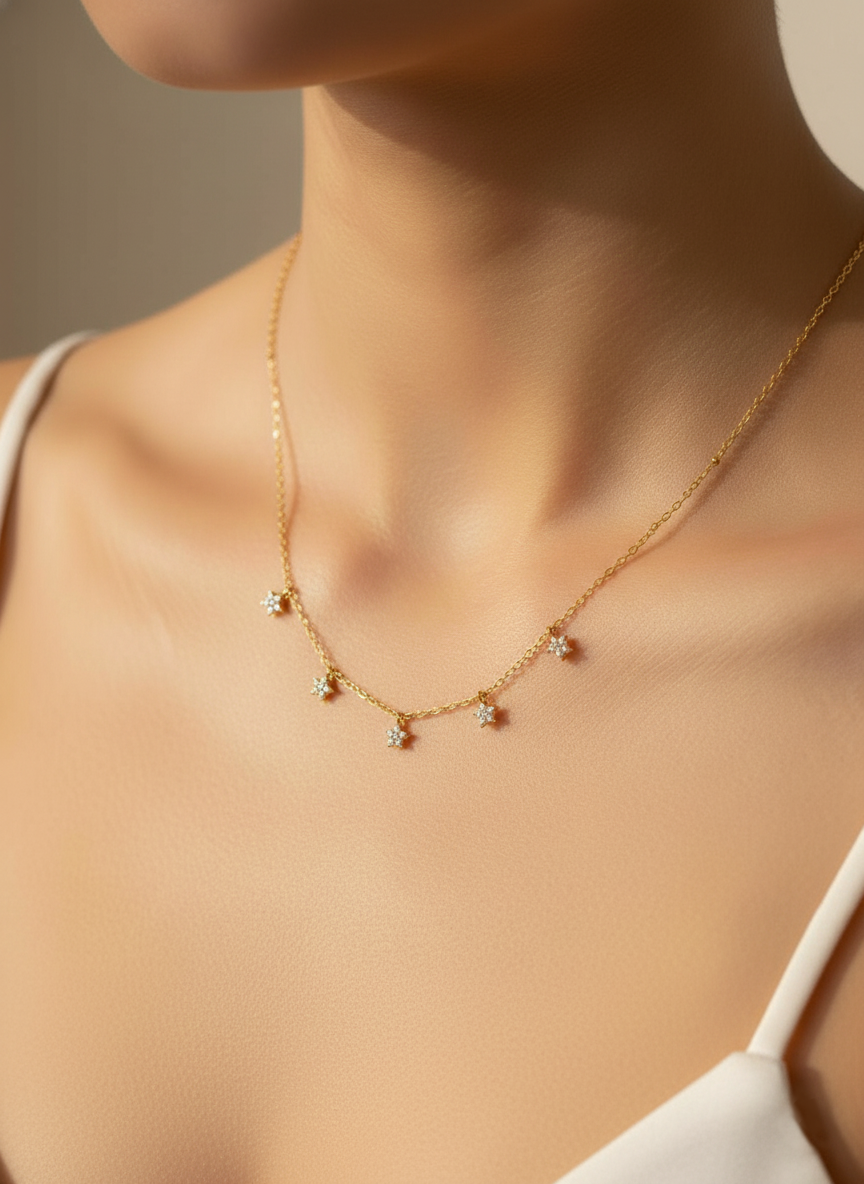 Luna Star Layers Necklace